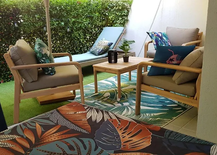 Ti Tahiti Studio-3min Plage-terrasse Cosy-wifi-parking - Pros Servicesconciergerie Motte 拉格朗德默特